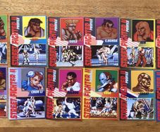 Vintage 1993 Street Fighter II Trading Cards
