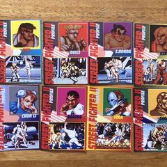 Vintage 1993 Street Fighter II Trading Cards