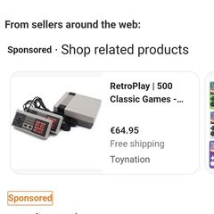 500 built in retro games console.