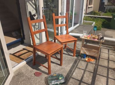 Two chairs.