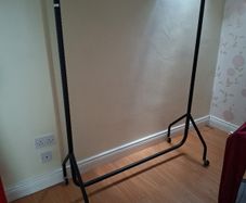 Heavy Duty Black Clothes Rail