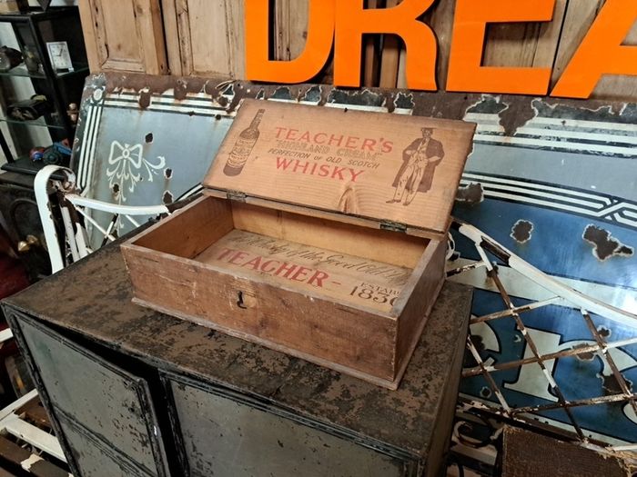 Vintage Teacher's Whiskey Box