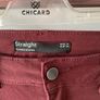 jeans burgundy straight leg jeans size 10 Dunnes stores Image 4