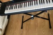 Yamaha Piaggero NP15 Portable Keyboard, Piano keys look, 61 Keys, USB connection, Black with Music stand and keyboard Stand  (Working Perfectly)