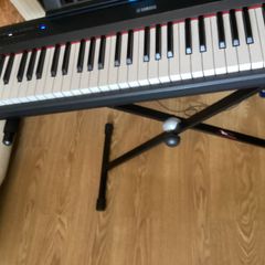 Yamaha Piaggero NP15 Portable Keyboard, Piano keys look, 61 Keys, USB connection, Black with Music stand and keyboard Stand  (Working Perfectly)