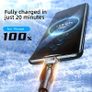 15PD Fast Charging Cable Transparent Dual Type-C free viewing Image 4