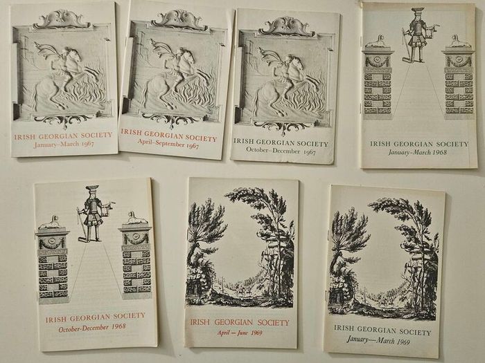 Irish Georgian Society bulletins lot 1967-1982 rare collectors paraphernalia
