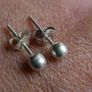 Sterling Silver 925 Ball Stud Earrings Image 2