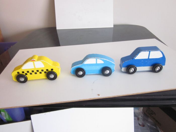 Melissa & Doug Wooden Car Set