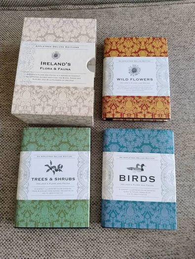 Ireland's Flora and Fauna Appletree Deluxe Editions Trees and Shrubs Wild Flowers Birds a beautiful collection of three books with lovely illustrations in excellent condition with no issues FREE STANDARD POSTAGE INCLUDED