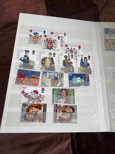 Mint UK album with stamps