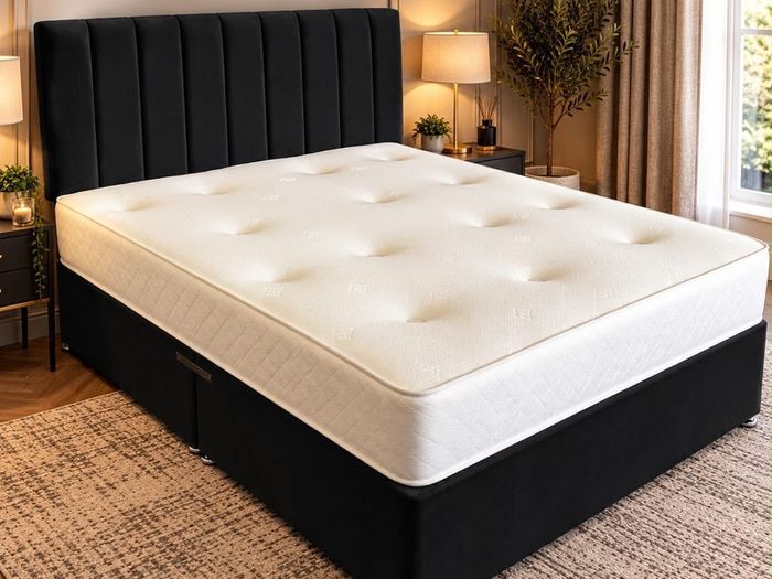 king bed and mattress