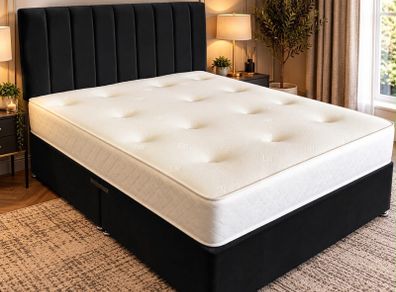 king bed and mattress