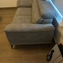Grey 2 Seater Sofa, Swivel Chair & Matching Stools Image 5