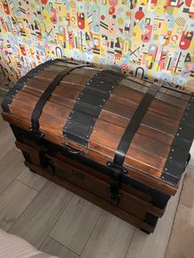 Wooden storage chest