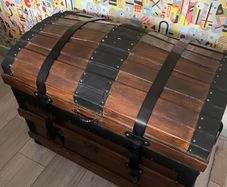 Wooden storage chest