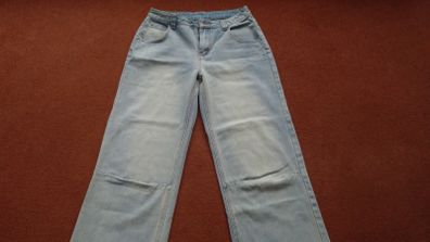 Light blue wide leg jeans