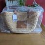 Cavalli Class Shopper/Beach Straw & Leather Bag Image 4