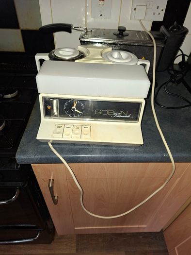 Beautiful Vintage Working 70s Goblin Teasmade, Automatic Tea Maker with Light and Alarm Clock, Ceramic Teapot. Postage Available or Collection