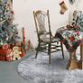 Round Rugs for Bedrooms Fluffy Living Room Circle Area Rug Soft Shaggy Carpet for Kids Room Floor Mat (Grey, 80cm) Image 6