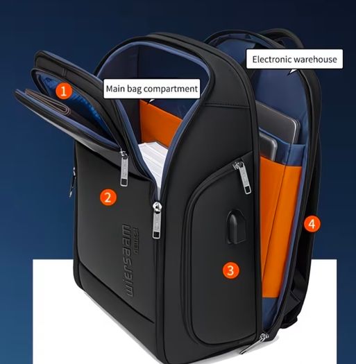 Executive Luxurious Hard Case Backpack Or Laptop Bag For Flights Or Business Trips (distorted Uneven Zip)