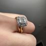 18k yellow gold and Diamonds Engagement Ring Image 4