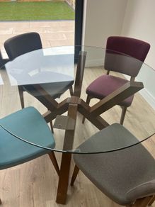 Mid century style dining table and chairs