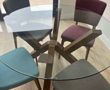 Mid century style dining table and chairs