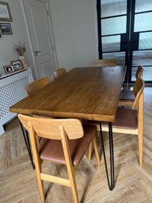 Handmade Solid Oak Dining Table Benmore Studio