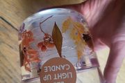 LED light up candle spiced pumpkin NEW