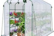 Walk In Greenhouse with Shelves,