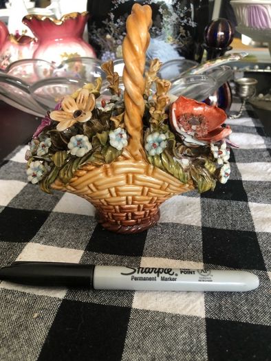Vintage flower basket