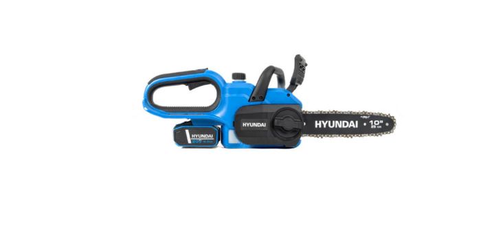 Hyundai 10'' 25cm Cordless Chainsaw 20V Li-Ion 4Ah Battery and Charger