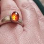 Silver 925 with amber ring. Image 8