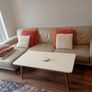 Butter leather sofa with eight chaise longue Image 6