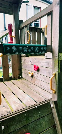 Jungle gym Cubby 2 swing playhouse