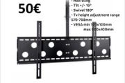 Tv Ceiling Mount Bracket Tilt Swivel 43"-80"