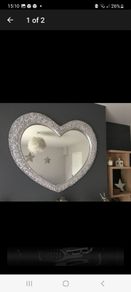 large heart mirror