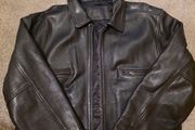 mans leather jacket