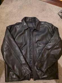 mans leather jacket