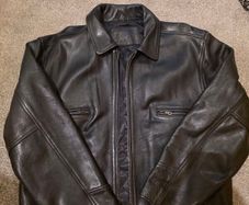mans leather jacket