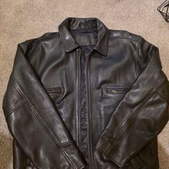 mans leather jacket
