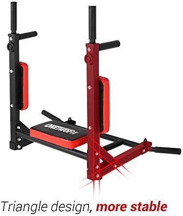 Multifunctional Wall Mounted Pull Up Bar/Chin Up bar, Dip Station for Indoor Home Gym Workout, Power Tower Set Training Equipment Fitness Dip Stand Supports to 440 Lbs