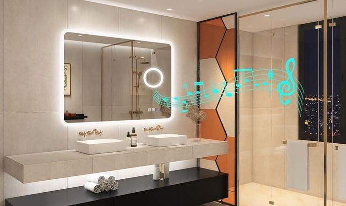 LED Bathroom Mirror Bright Makeup Cosmetic