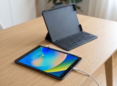 Apple iPad + Apple Pencil + Smart Keyboard Folio Case Bundle | Ideal Christmas Gift!