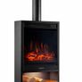 Freestanding Electric Fireplace with Heater & Chimney Pipe Image 2