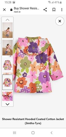 Next Shower Resistant Hooded Coated Cotton Jacket