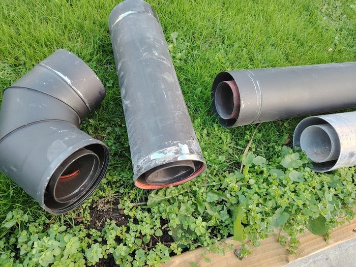 Twin wall gas flue parts Gazco