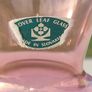 Vintage CLOVER LEAF GLASS vase from Slovakia Image 2