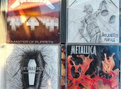 Lot of 4 x Metallica CD's. Master, Justice, Load, Death Magnetic EX+ Thrash Metal